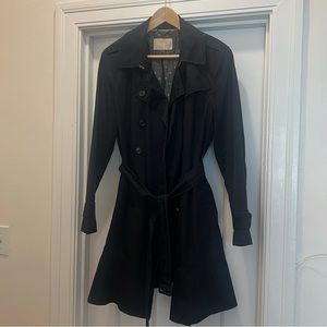 SOLD Banana Republic Black Trench (Size L)